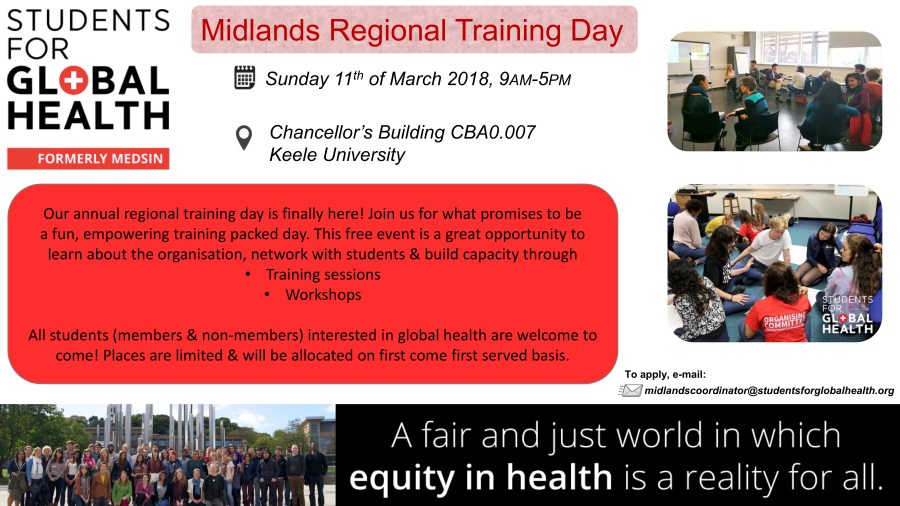 SfGH Midlands training day - Medsin-UK Midlands Coordinator